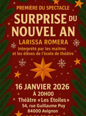 Surprise du Nouvel An – 16 janvier 2026&nbsp;20:00